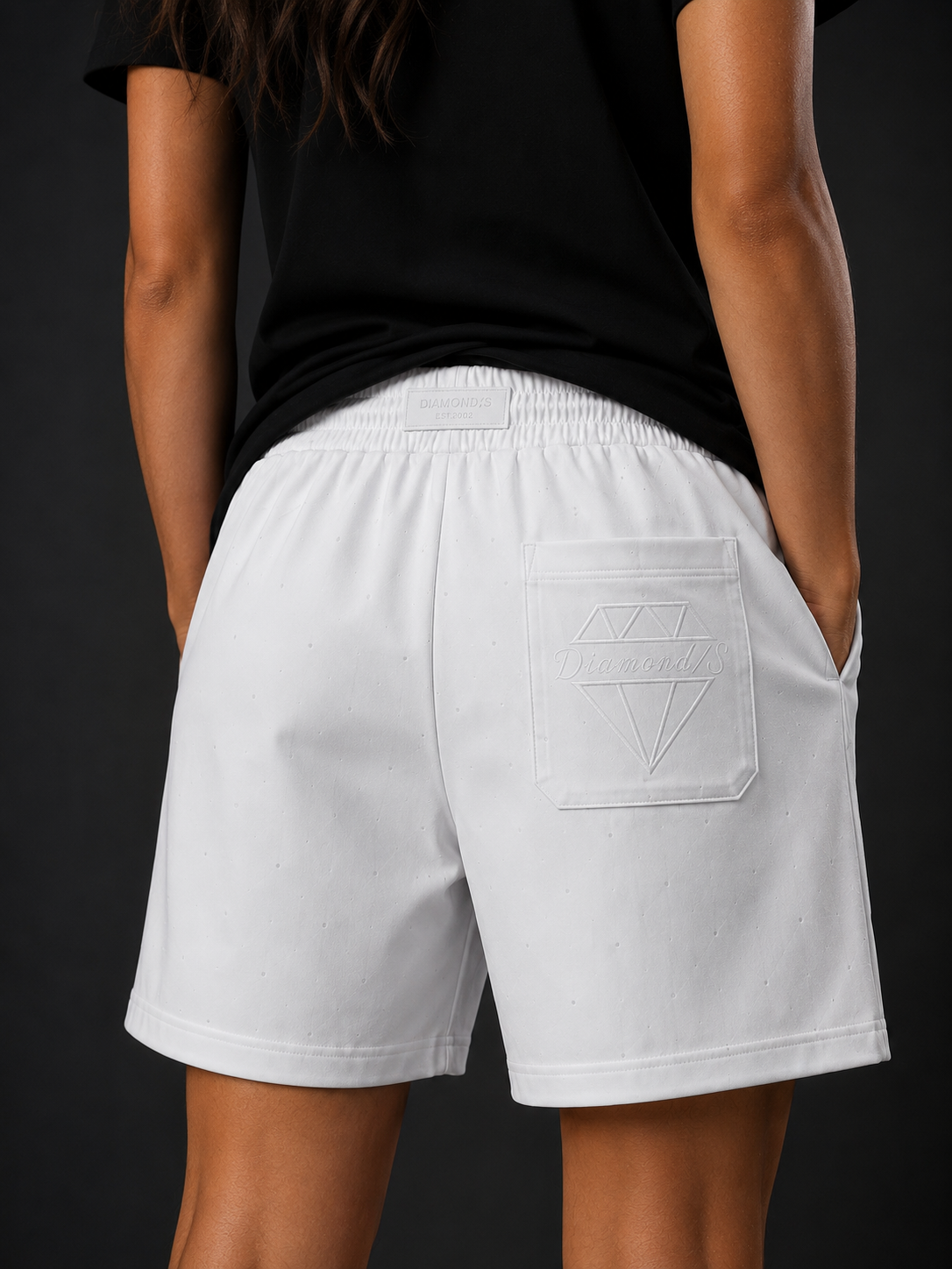 Crystal White Shorts Women