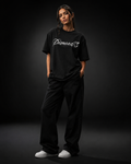 Obsidian Black Oversized T-Shirt Women