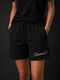 Obsidian Black Shorts Women